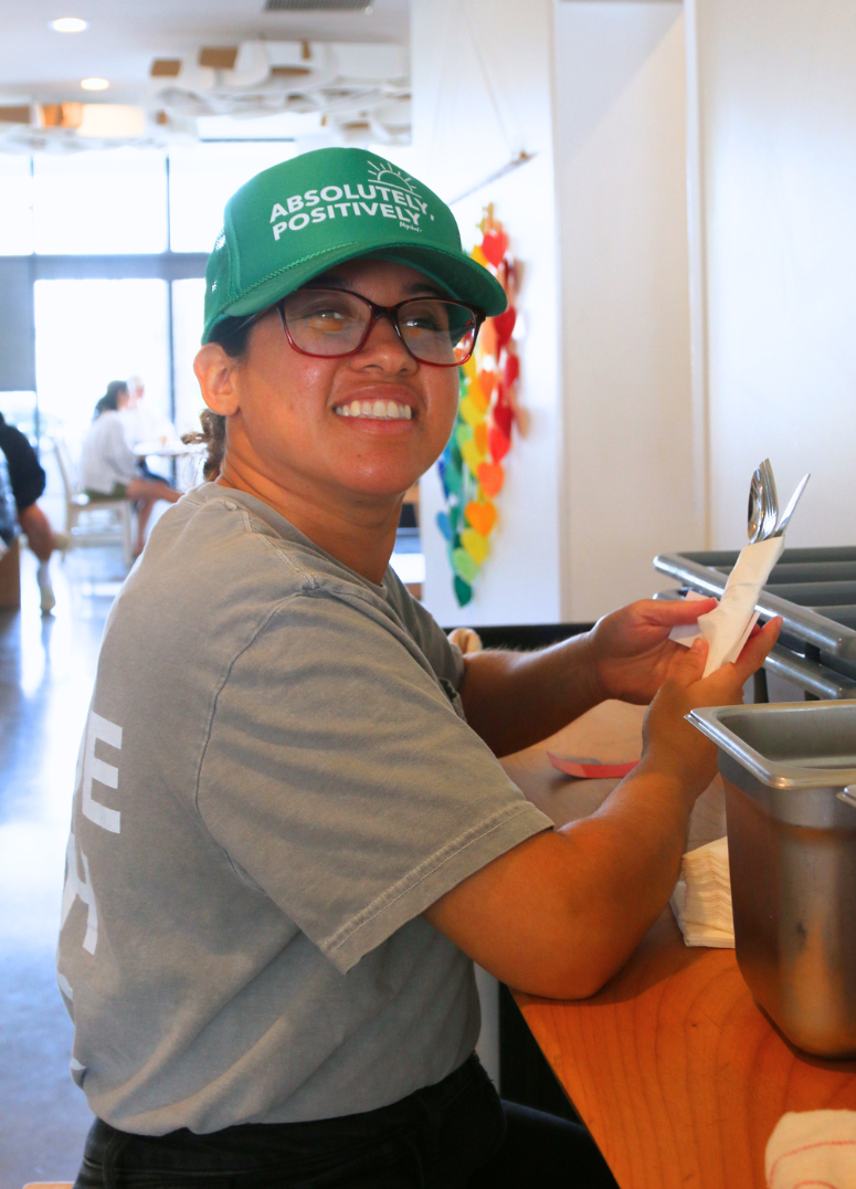 Karina at Mychal's Cafe