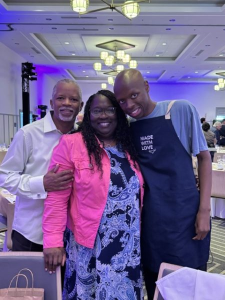 Darius, Darlene, and Kelly at Mychal's Luncheon